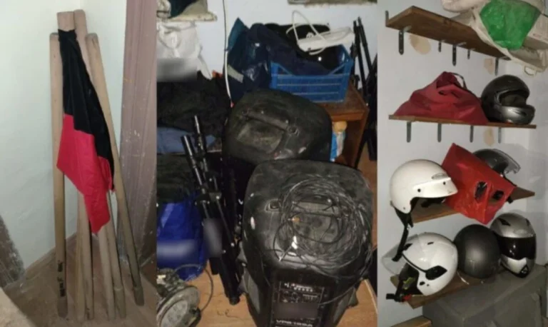 Θεσσαλονίκη: Κοντάρια, κράνη, σιδερογροθιά, ηχεία και προτζέκτορα  βρήκε η ΕΛ.ΑΣ. κατά την εκκένωση της Libertatia – Τέσσερις συλλήψεις