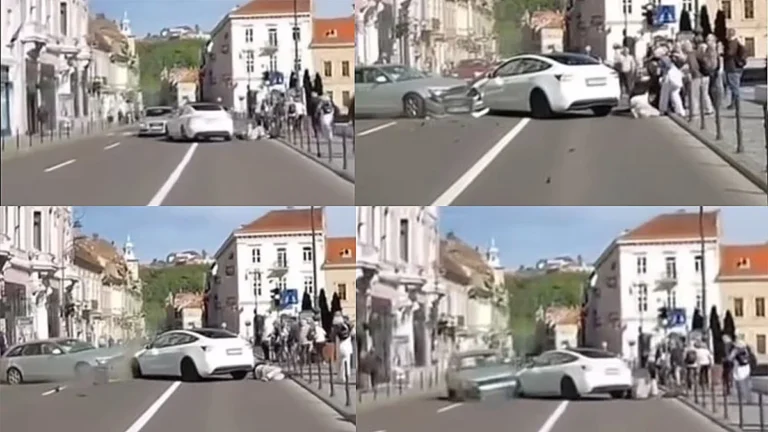 Tesla σώζει τη ζωή πεζού! (+video)