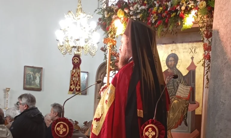 Ο Μητροπολίτης Θεσσαλονίκης Φιλόθεος στον ιερό ναό του Προφήτη Ηλία στην Ανω Πόλη