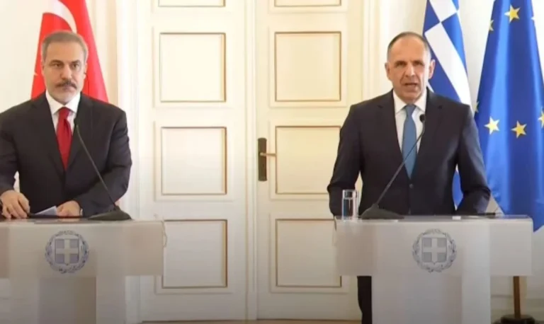 Γεραπετρίτης: Σκοπός μας να φέρουμε κοντά τους δυο λαούς – Φιντάν: Να κάνουμε την αιώνια γειτονία μας, αιώνια φιλία – Βεργίνα Τηλεόραση