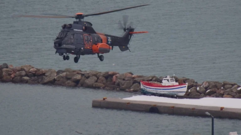 Αποστολή Διάσωσης από Ελικόπτερο Super Puma στη Χίο