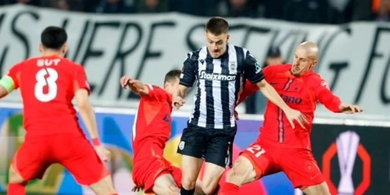 ΠΑΟΚ-Στεάουα Βουκουρεστίου 1-2: Τού κόστισε η αποβολή του Τάισον, θα τα «παίξει» όλα για όλα στη ρεβάνς της Ρουμανίας