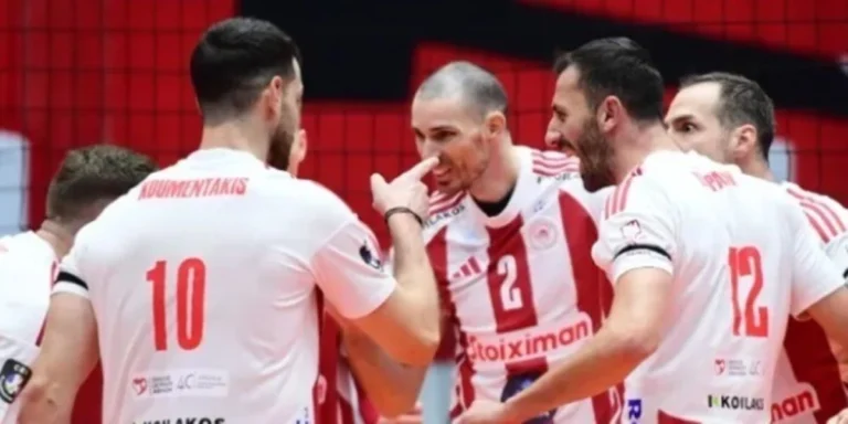 Ολυμπιακός-Σεντ Ναζέρ 3-1: Πανηγυρική πρόκριση στα προημιτελικά του CEV Champions League για την ομάδα του Γκαρντίνι