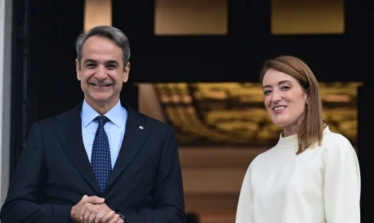 Δηλώσεις Μητσοτάκη – Μέτσολα στο Μέγαρο Μαξίμου