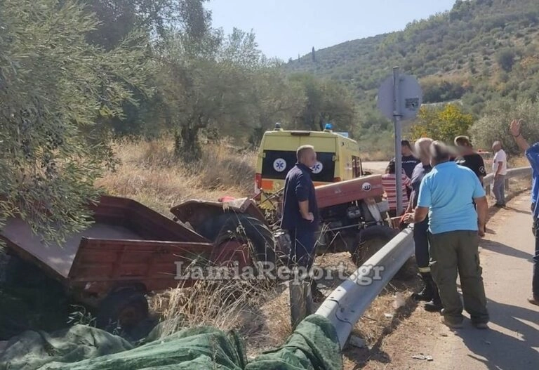 Θανατηφόρο τροχαίο με τρακτέρ στη Λοκρίδα