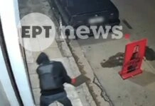Εισέβαλε με καπάκι φρεατίου σε καφετέρια στα Σεπόλια – Καταγράφηκε από κάμερα ασφαλείας