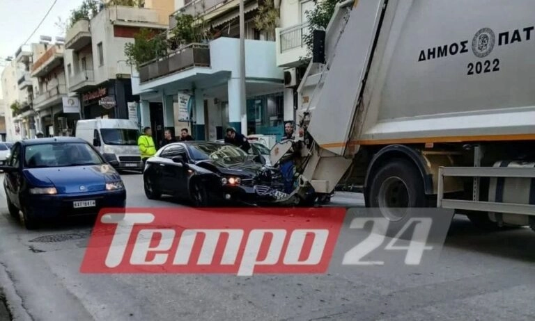 Μεθυσμένος ο 50χρονος οδηγός που “καρφώθηκε” σε απορριμματοφόρο και τραυμάτισε εργαζόμενο