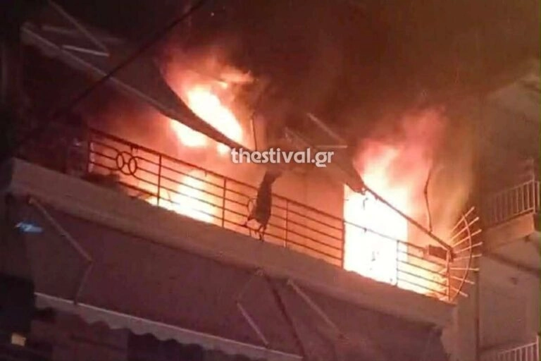 Στις φλόγες διαμέρισμα στην Τούμπα Θεσσαλονίκης