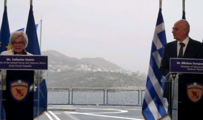Δένδιας σε Γαλλίδα υπ. Άμυνας: «Επισπεύδουμε την ανανέωση της ελληνογαλλικής αμυντικής συμφωνίας» (βίντεο)