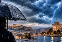 Κόκκινος συναγερμός ΕΜΥ για κακοκαιρία ανήμερα της 28ης Οκτωβρίου