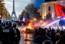 Σε αναβρασμό Γαλλία και Αλβανία – Δρακόντεια μέτρα ασφαλείας στο Παρίσι, κλιμακώνονται οι συγκρούσεις στα Τίρανα